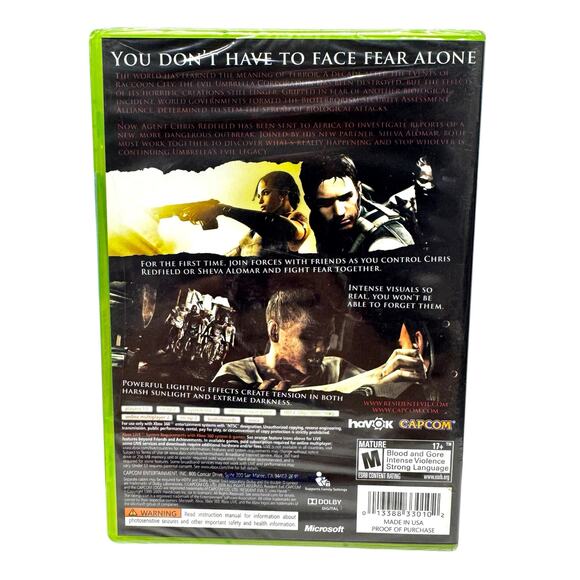 Resident Evil 5 for XBOX 360 Complete in Box - Picture 2 of 3